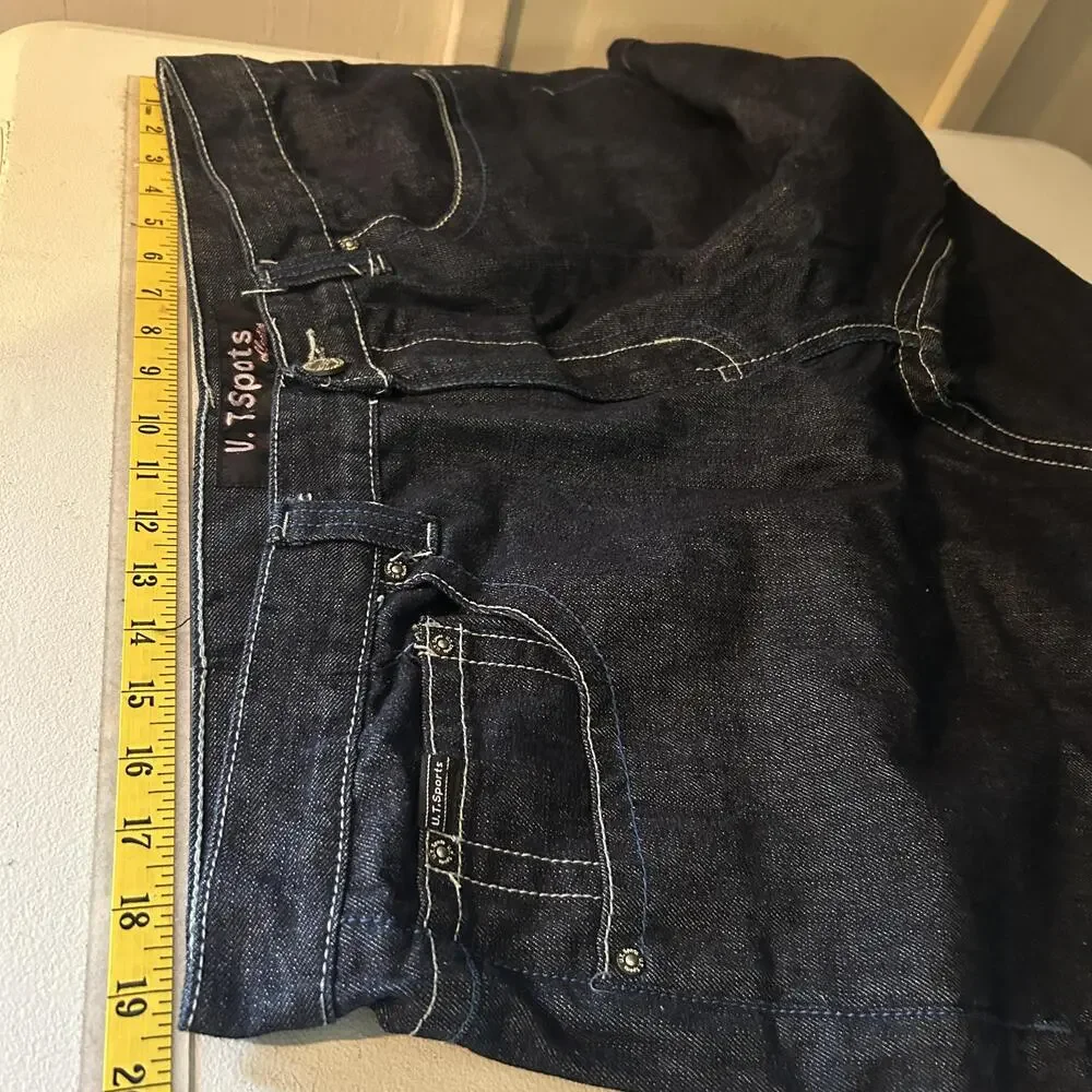 U.T. Sports Jeans Mens 40 Blue Dark Wash Relaxed Fit Straight Denim 5 Pocket